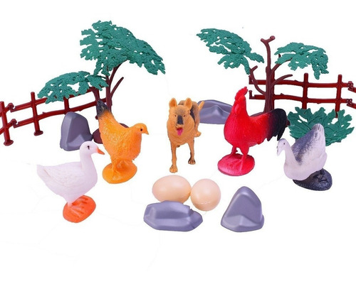 Animales De La Granja Dia De Campo 22 Piezas Art 7291