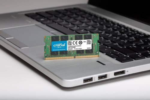 Imagen 2 de 10 de Memoria Ram Ddr4 16gb 2666 Cl19 Sodimm Notebook Crucial Bk