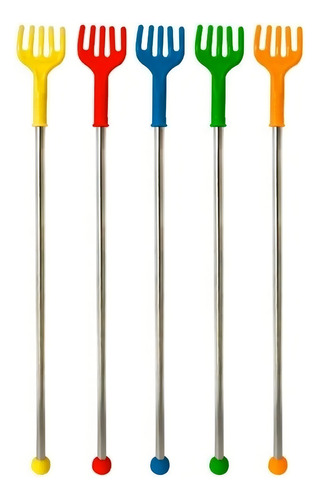 Manita Rascadora Espalda Plastico Y Aluminio 5 Pzs