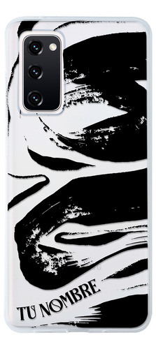 Funda Para Galaxy Manchas Negras Pintura Con Nombre