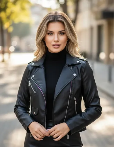 Jaqueta Feminina Couro Fake Moda Blogueira Estilo Inverno