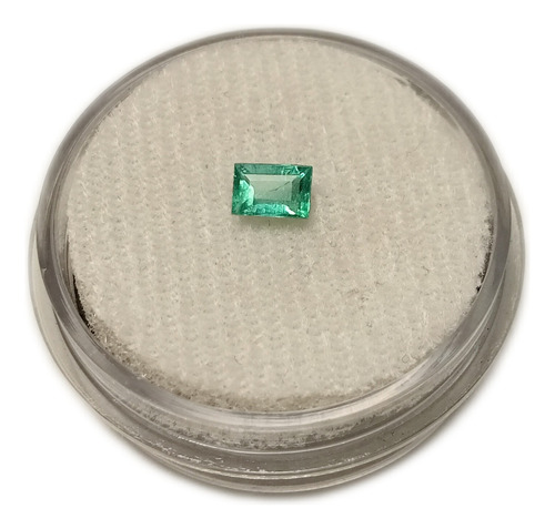 Esmeralda Colombiana, Corte Baguette, 0.22ct Verde