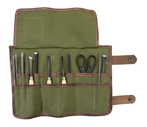Snap Tool Barber Roll Water Resistant Canvas Hecho A Mano Po