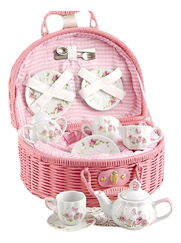 Juego De Té Delton Products Rose Para 2, Rosa