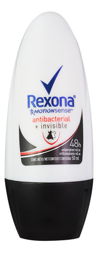 Rexona  Motionsense Antibacterial e Invisible Antitranspirante Femenino Roll On 50ml