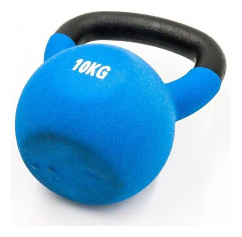 Pesa Rusa De 10kg Acero Forrada De Neopreno Mancuerna Gym Color Azul