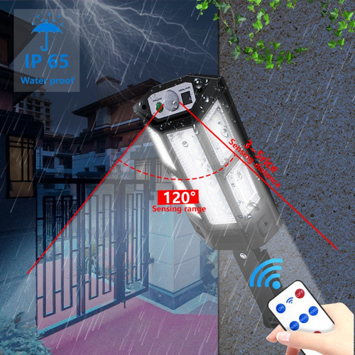 Lámpara Solar Impermeable Para Exteriores/interiores 43led I