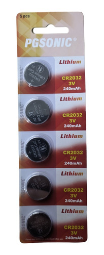 Batería Pgsonic Cr2032 3v Lithium (5 Und)