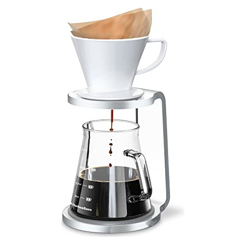 Juego De Cafetera Pour Over, Soporte De Vertido Over Se...