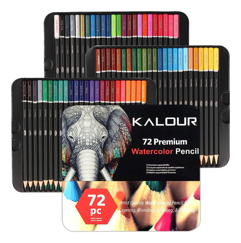 72 Lapices De Dibujo Pintura De Colores Escolar Profesional