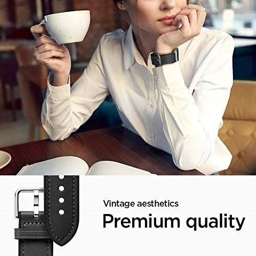 Imagen 4 de 6 de Malla Spigen Retro Fit Apple Watch 40-6/se/5/4 38-3/2/1 Blac