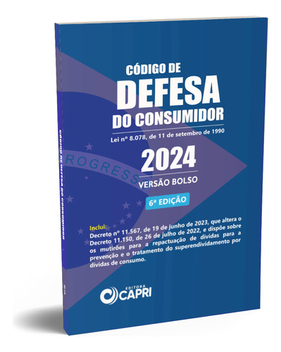 Livro Código De Defesa Do Consumidor De Bolso 2024 - 6ª Edição