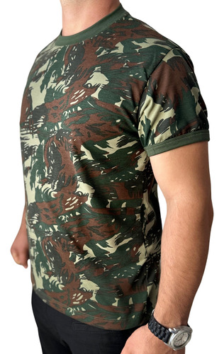 Camiseta Camuflada Padrão Exército Brasileiro