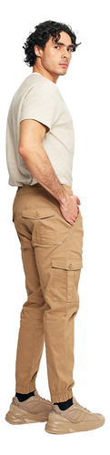 Pantalon Jogger Casual Bolsas Next & Co Holi Beige Hombre