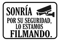 Comprar Cartel Sonría Te Estamos Filmando Pvc 30x20