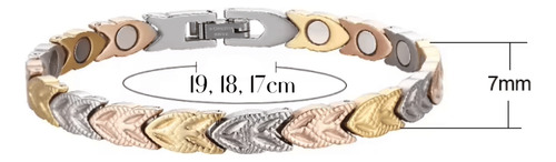 Pulsera Magnética Titanio Con Imanes Ndfeb Modelo Ysmgb-30