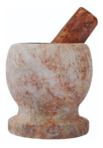 Mortero De Mármol Estilo Francés Color Sunset Rosé