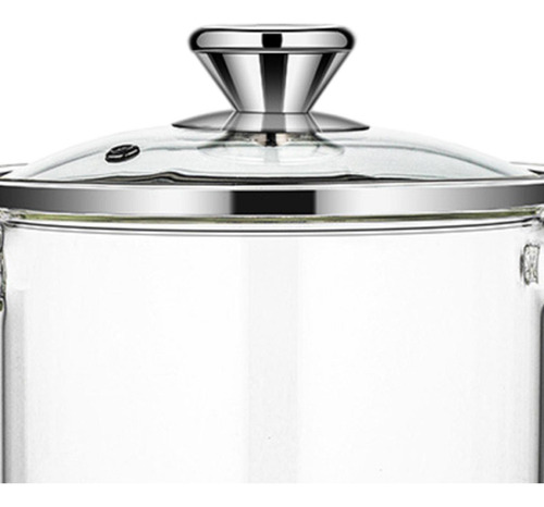 Olla De Vidrio Para Estufa Con Tapa, Utensilios De 1.3l