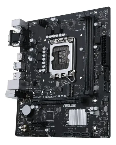Placa Mãe Asus Prime Intel H610mcs D4 Lga1700 Matx Ddr4 Preto