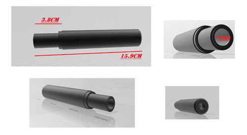 Supresor Silenciador Polimero Funcional Caza 14mm Diametro A