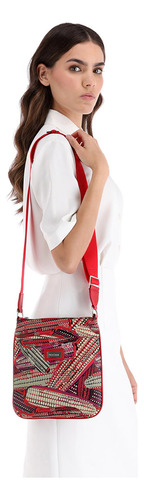 Bolsa Crossbody Xiki Pineda Covalin Diseño Mazorca Naranjafucsiabcxjmz Mazorca