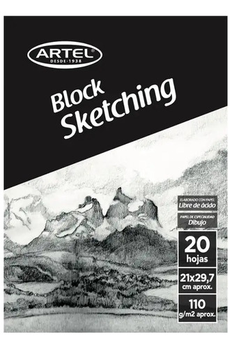 Block De Dibujo Sketching 25 Hjs 110gr A4 Artel