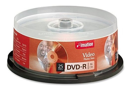 Imation Dvd-r 16x 4.7 Gb 25pk Husillo.