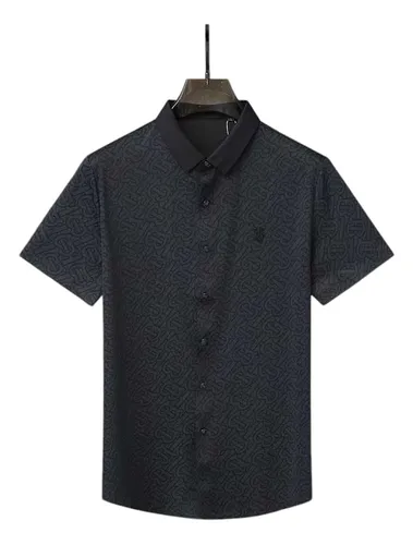 comprar Playera Burberry Color Negro Con Gris Gráfica Para Hombre