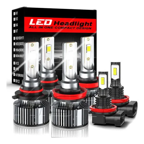 Kit Faros Luz Led 9005 H11 H8 30000lm For Ford Alta/baja