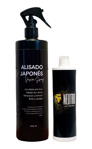 Alisado Japones En Spray + Neutro De Regalo 