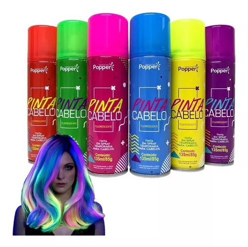 Tinta Temporária para Cabelo Roxo Neon - 135ml