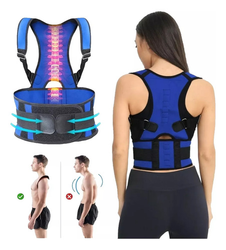 Corrector De Postura Transpirable Unisex- Ajustable Y Cómodo