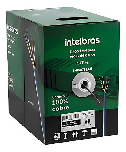 Cable Utp Cat 5e Interior / 100% Cobre / Gris / 305 Il5ccz
