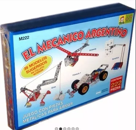 Mecano Metalico M222 Con 222 Piezas