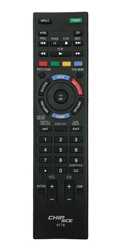 Controle Remoto Tv Sony Smart Tv 3d Netflix Rm-yd095