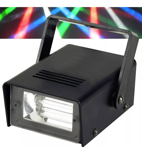 Imagen 3 de 4 de Pack 3 Luces De Fiesta. Laser +estroboscopica +ampolleta