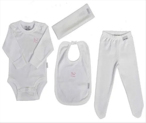Set De Ajuar 4 Piezas Dgu Lili, 100% Algodón Pima Peruano
