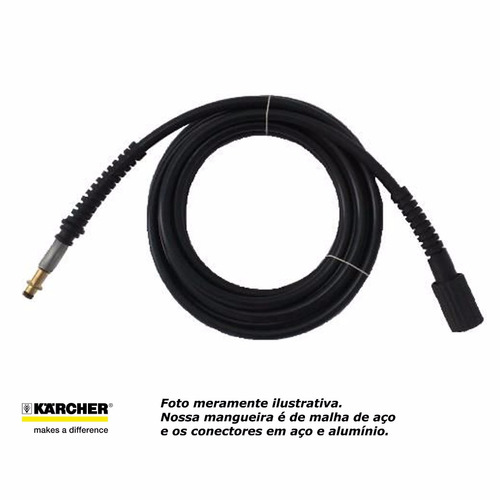 Mangueira Lava Jato Malha De Aço Karcher Hd 585 - 15 Metros