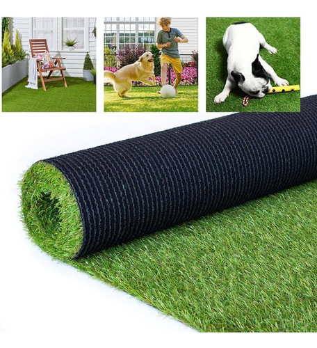 Alfombra Pasto Sintético Pasto Artificial 25x1.0 Mts 20mm