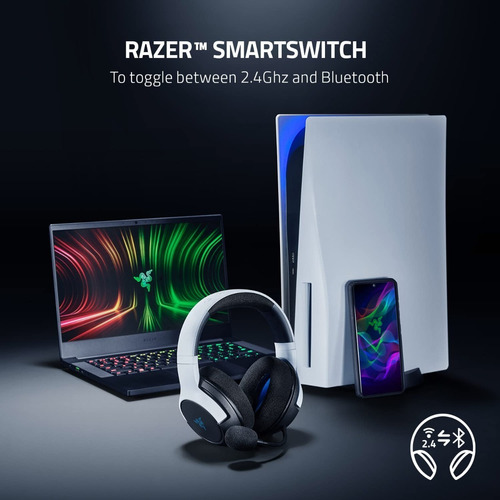 Imagen 3 de 7 de Auriculares Razer Kaira Playstation Wireless Bluetooth Xg!