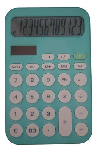 Calculadora 12 Digitos Botones Grandes Suma Resta Multiplica