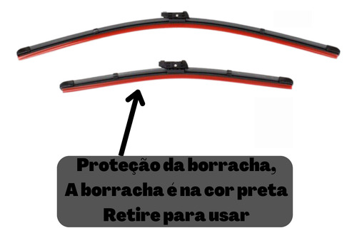 Par Palheta Limpador Silicone Parabrisa Corolla 2020 A 2025