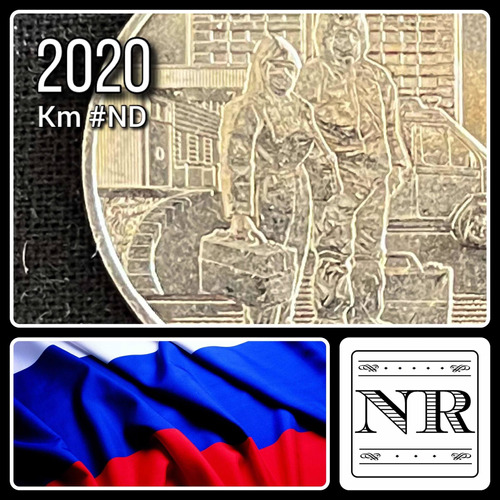 Rusia - 25 Rublos - Año 2020 - Cbr# 5015-0054 - Covid