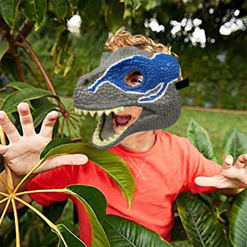 Máscara De Dinosaurio Astpfh Mandíbula Móvil T-rex Para Niño Color Nombre Del Diseño