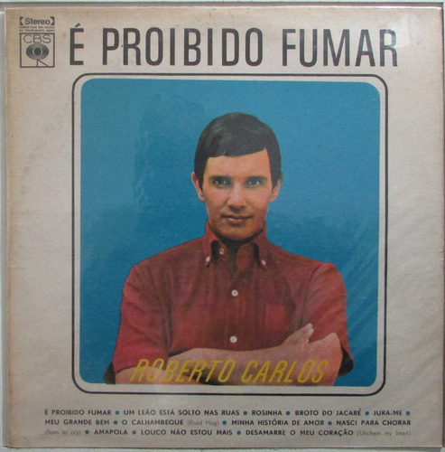 Lp Roberto Carlos - É Proibido Fumar - 1971 - Cbs