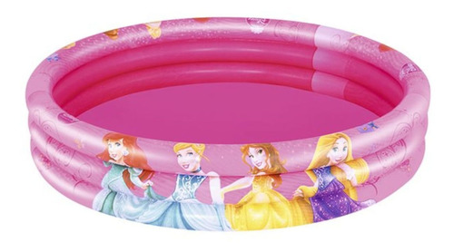 Pileta Inflable Redonda Princesas Disney 3 Aros 122 X 25 Cm