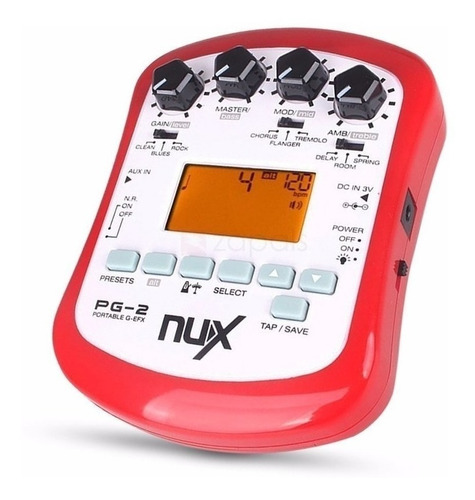 Pedal Pedaleira Para Guitarra Nux - Pg2 - Portátil