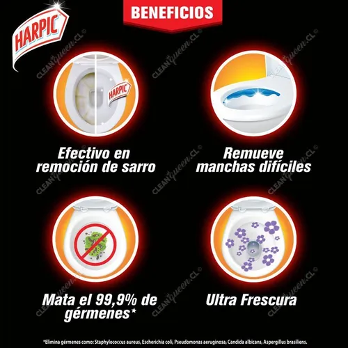 Harpic Power Plus Original Limpia Inodoro Removedor 500ml