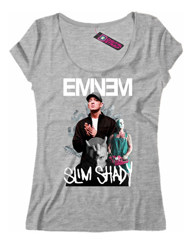 Remera Mujer Eminem Slim Shady Rap 22 Dtg Premium