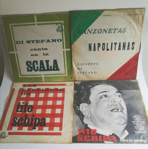 4 Disco Vinilo Opera  Musica  Clasica Tito Shipa 